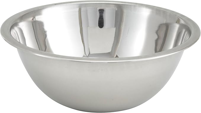 Winco 3 qt Stainless Steel Mixing Bowl | Dishwasher safe, Heavy-duty, by Fonteme