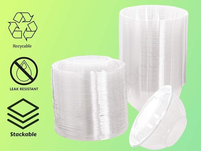 Disposable Plastic Salad Bowls - Image 4