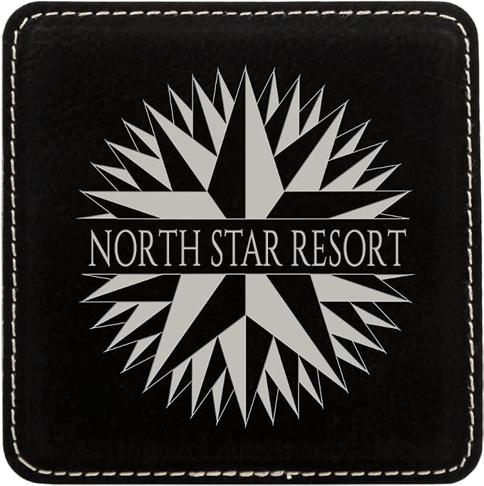 Custom Engraved Coasters | Personalized Leather Coaster | Set of 6 | Drink - Image 2