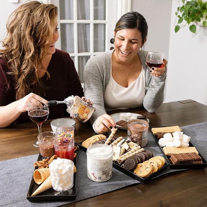 Home Beets Matte Black Ceramic Serving Platters Serving Dishes - Image 6