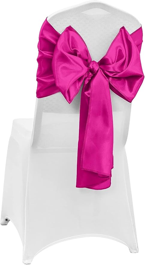 10-Pack Hot Pink Satin Table Runner 12 x 108 Inch Long Fuchsia Bright and - Image 7