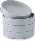 E-far Pasta Bowls Set of 4, 35oz Ceramic Large Salad Bowl Plates by E-far