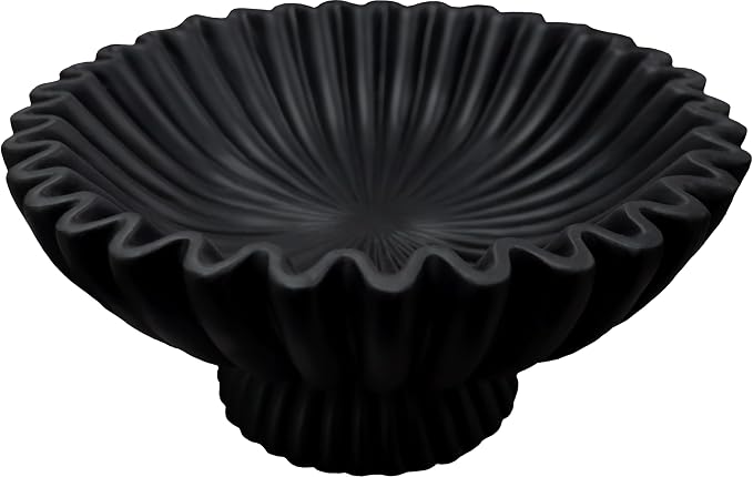 10" Large Decorative Bowl decor, Scalloped Bowls by DecorativeBowl