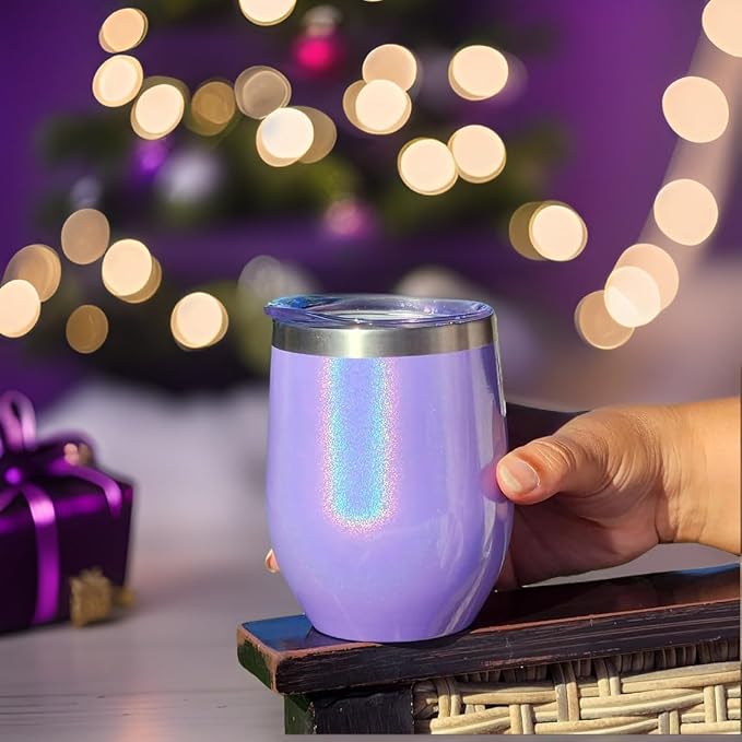 CHILLOUT LIFE 12 oz Stainless Steel Wine Tumbler - Image 4