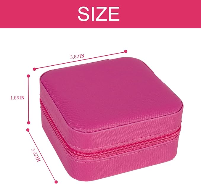 KElofoN Travel jewelry case Travel jewelry box Travel Jewelry Organizer Small - Image 2