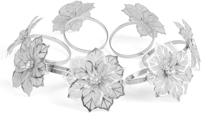 Picowe Set of 12 Alloy Napkin Rings - Image 6