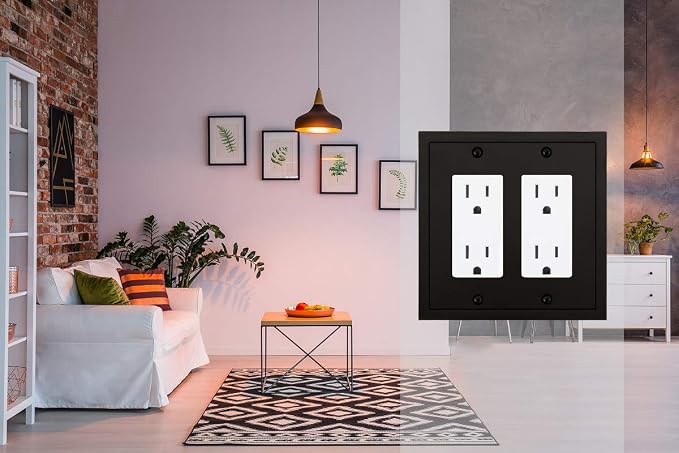 Modern Edge Decorative Wall Plate Switch Plate Outlet Cover, Durable Solid Zinc - Image 5