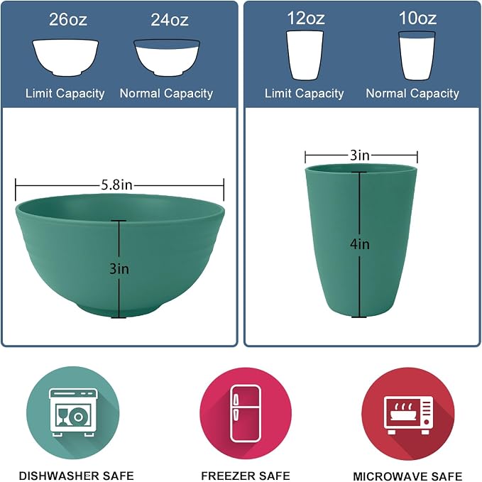 40Pack plates and bowls sets for kids - Image 3