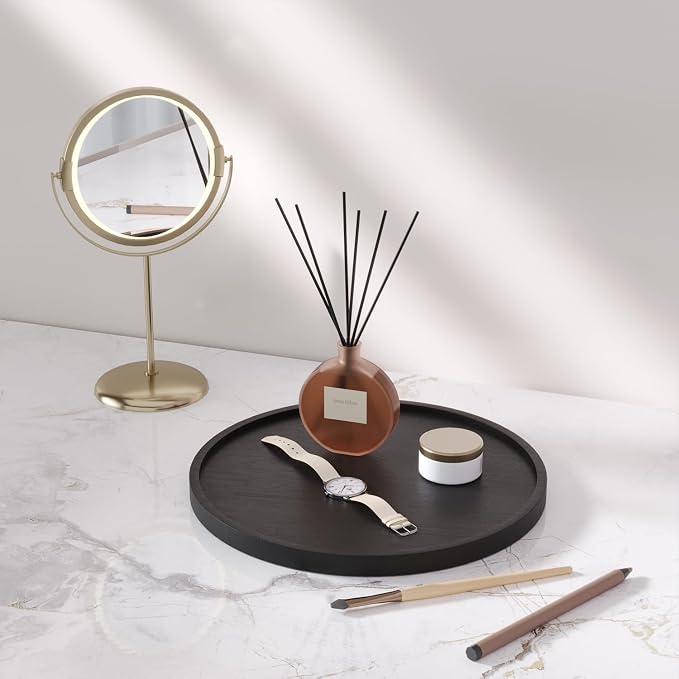 VERTORGAN Bamboo Serving Tray, 9.8 Inch Trays, Home Decor | Coffee Table Tray - Image 4