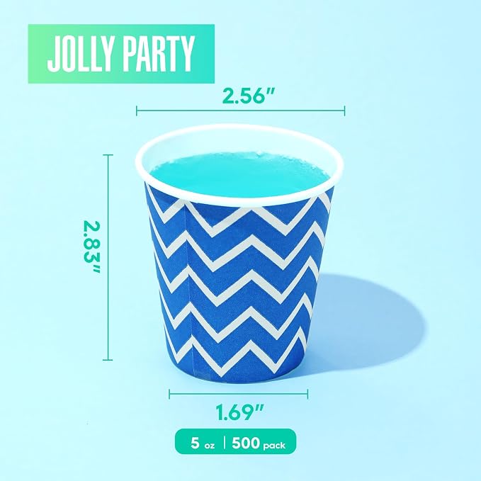 500 Pack 5oz Paper Cups, Small Mouthwash Cups, Cold Beverage Drinking Cup - Image 2
