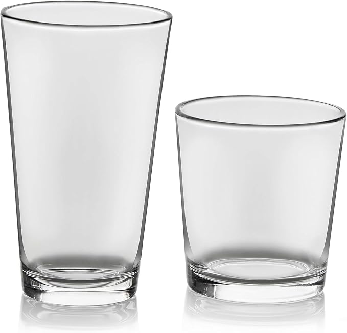 Libbey Flare Rocks, Glass Tumbler Set, Stylish Lead-Free Drinking Glasses Set - Image 8