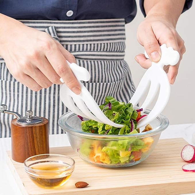 Salad Hands 2 Pack Plastic Salad Mixer Salad Servers Salad Claw - Image 4