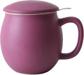 Yundu 12 OZ Matte Purple Ceramics Teacup by YunduHome