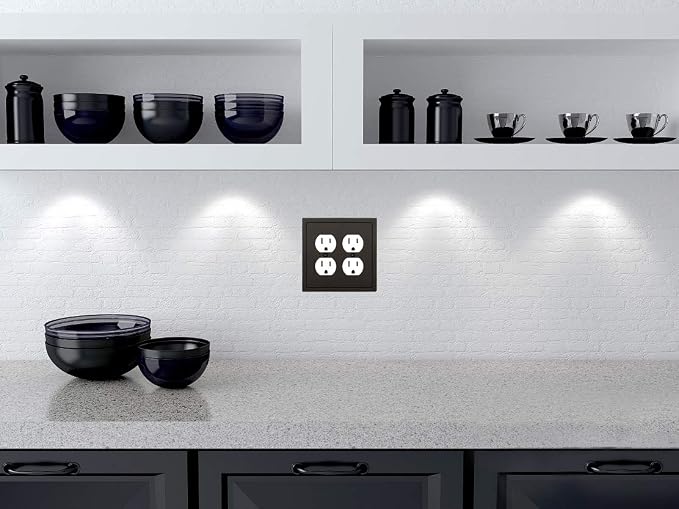 Modern Edge Decorative Wall Plate Switch Plate Outlet Cover, Durable Solid Zinc - Image 6