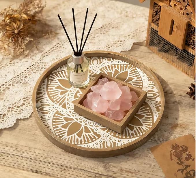 Hanobe Round Boho Decorative Tray - Image 4