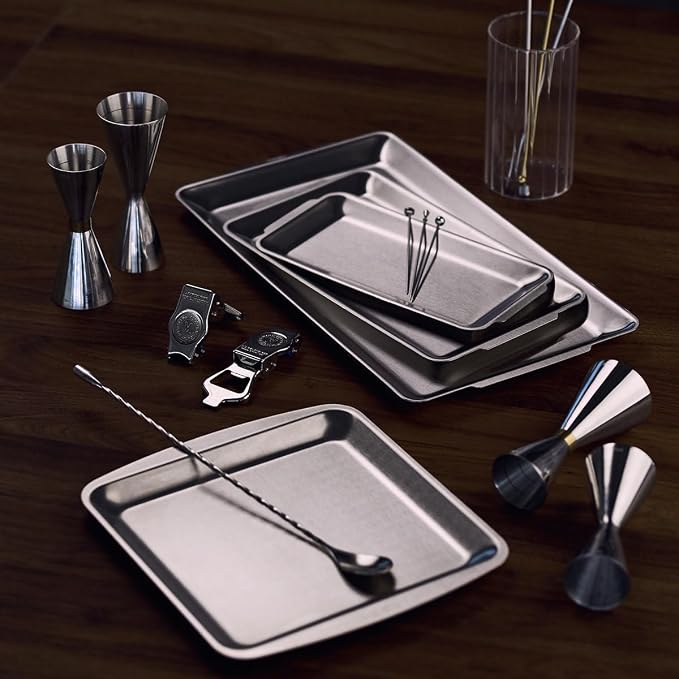 Wagensteiger SUS304 Stainless Steel Serving Platters, Rectangle Metal Dinner - Image 7