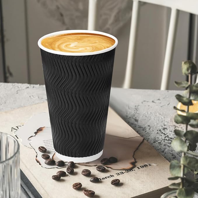 BYSNOW 100 Pack 16 oz Coffee Cups - Image 4