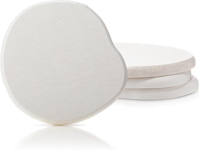 Diatomaceous Earth Coasters Set of 4，Cool Absorbent Quick-Dry Drink Coasters by Unknown
