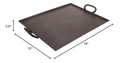 G.E.T. SSTPD-1915-ANT Heavy-Duty Metal Serving/Ottoman Tray - Image 4