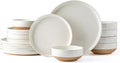 AmorArc Dinnerware Sets for 6, 18 Pieces Ceramic Plates and Bowls Set | Scratch by AmorArc