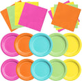 CMUSKO 60pcs Tropical Plates and Napkins by CMUSKO