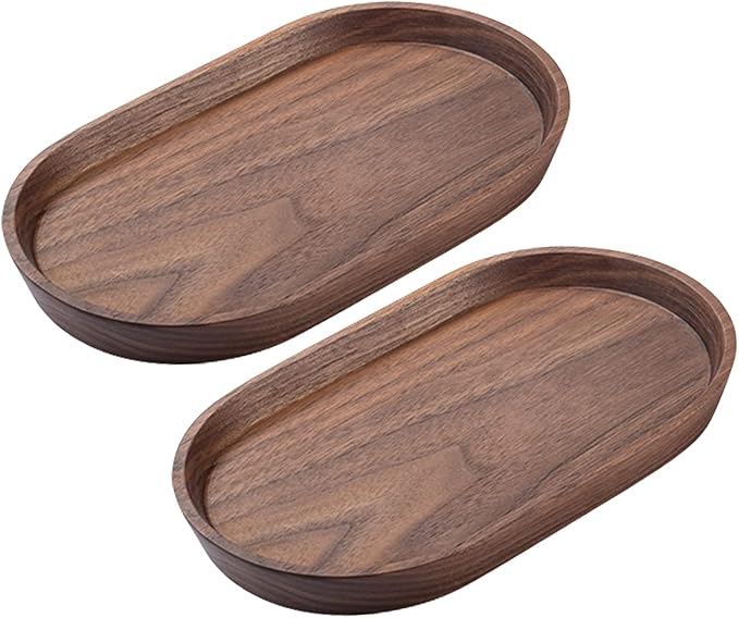 Vandroop Mini Serving Trays for Parties, Small Decorative Tray for Tea＆Coffee by VANDROOP