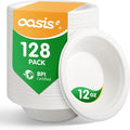 12 oz 128-Pack Compostable Soup Bowls, Disposable Paper Bowls by SustainableSolutions