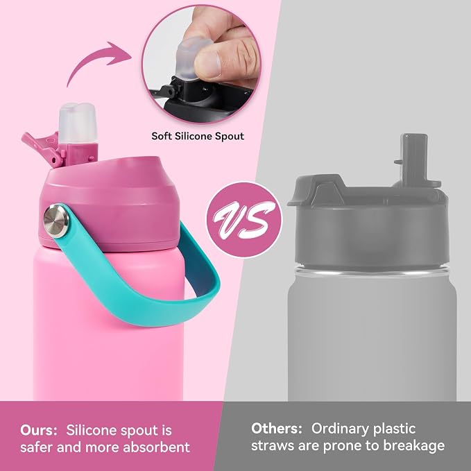 Fijinhom 24oz Insulated Stainless Steel Water Bottle, Wide Mouth Double Wall - Image 3