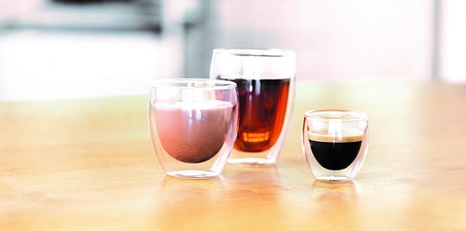Bodum 8oz Pavina Double Wall Glasses, High Heat Borosilicate Glass - Image 6