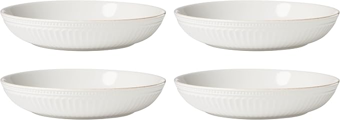 Lenox French Perle Groove White Stoneware Dinnerware Set - Image 4