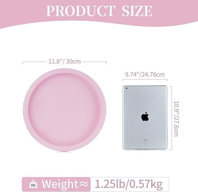 Hanobe Pink Round Decorative Tray - Image 4