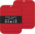 2 Pack Square Trivets for Hot Dishes | 9*12in Silicone Hot Pads for Kitchen by Joyhalo