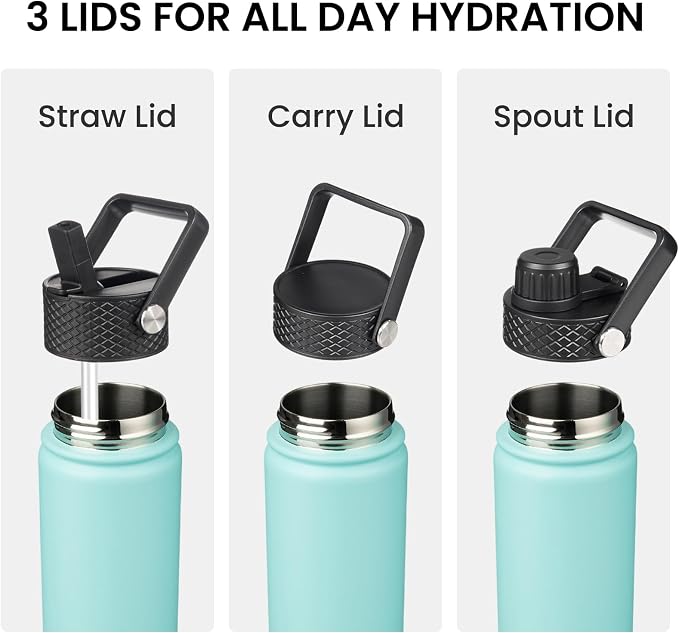 Konokyo 32 oz Insulated Stainless Steel Water Bottle - Image 4