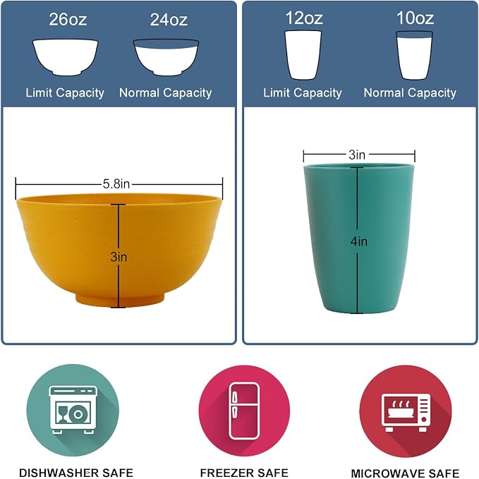 40Pack plates and bowls sets for kids - Image 3