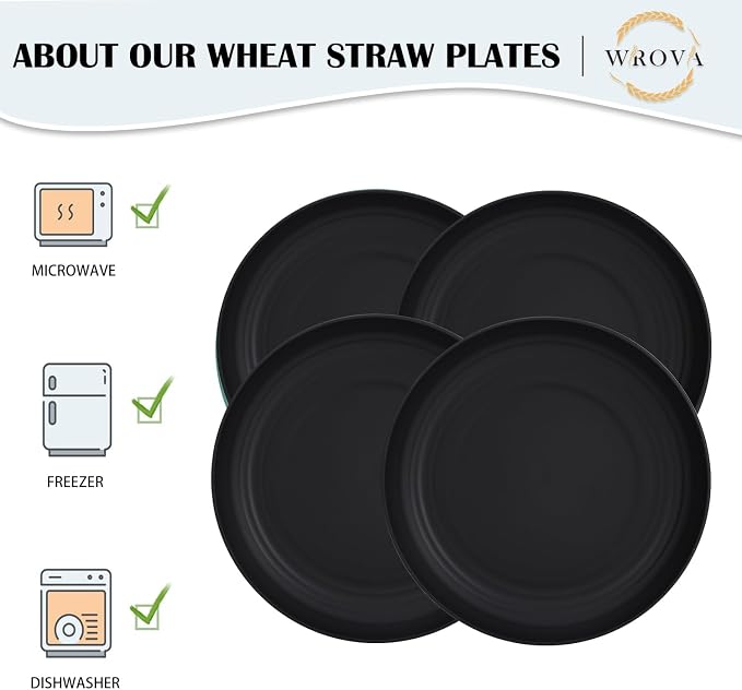 Large Wheat Straw Dinner Plates - Image 3