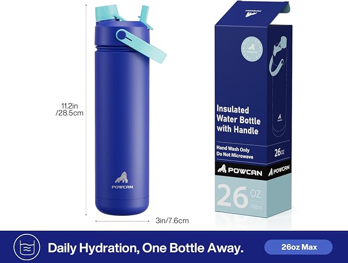 POWCAN 26 oz Insulated Water Bottle - Image 6