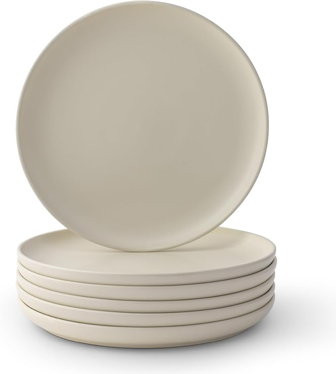 JoyJolt Mesa Stoneware Dinner Plates Set of 6, 10.5” Dish Set, Dishwasher and by JoyJolt