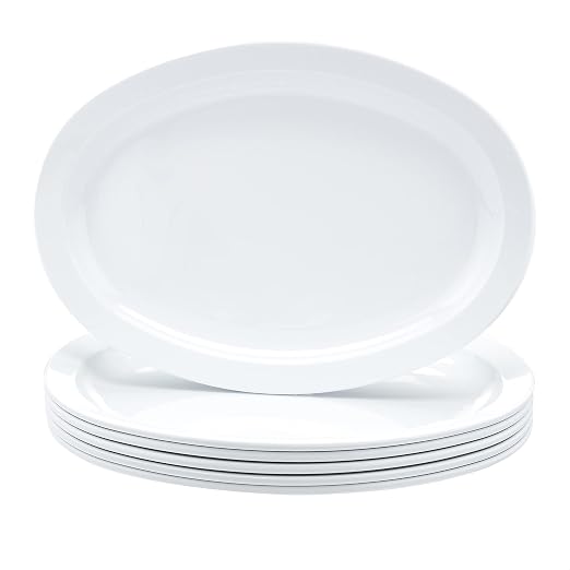 Amazon Basics Melamine Oval Serving Platter by AmazonBasics