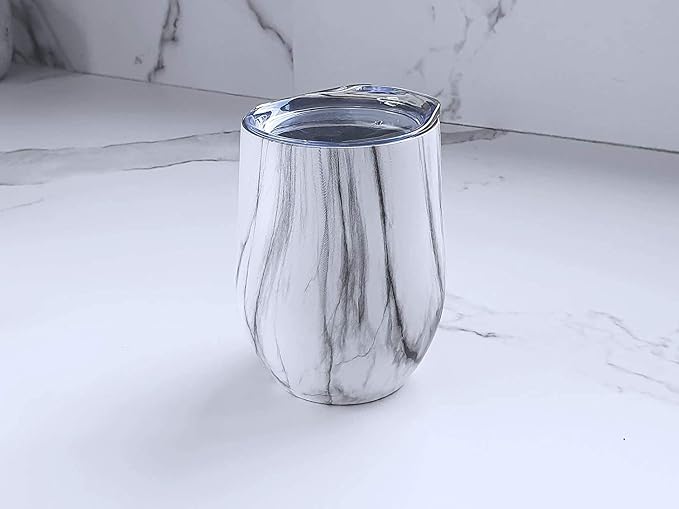 CHILLOUT LIFE 12 oz Stainless Steel Wine Tumblers 2 Pack & 1 Insulated Wine - Image 7