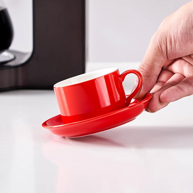 Espresso Cups Set of 4, 4oz Stackable Coffee Cups - Image 3