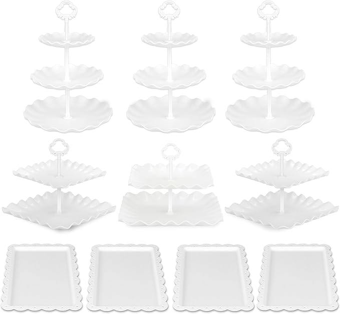 Pack of 11 NWK Cake Stand Set of Cupcake Stand, Tray & Table Cloth | Includes 3 - Image 6