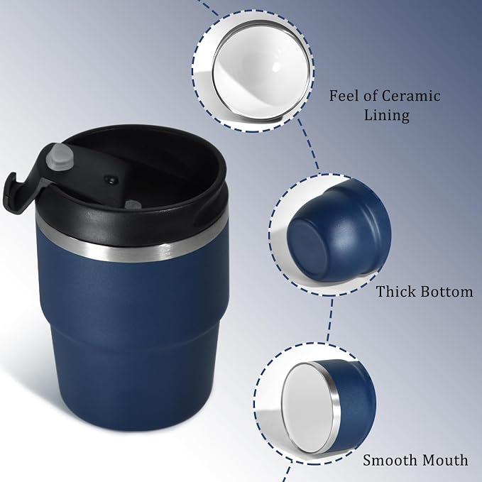 CHLJAR Espresso Cups, 6oz Insulated Espresso Cup Set of 2, Espresso Shot Cups - Image 3