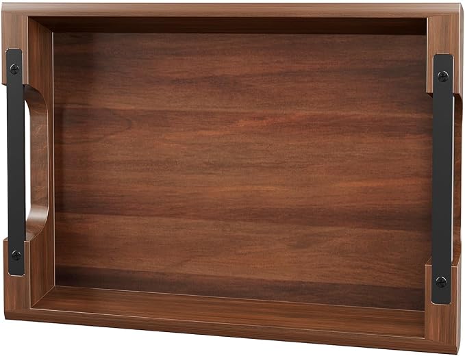 Acacia Wood Serving Tray, 15×10in Tray by Dofira