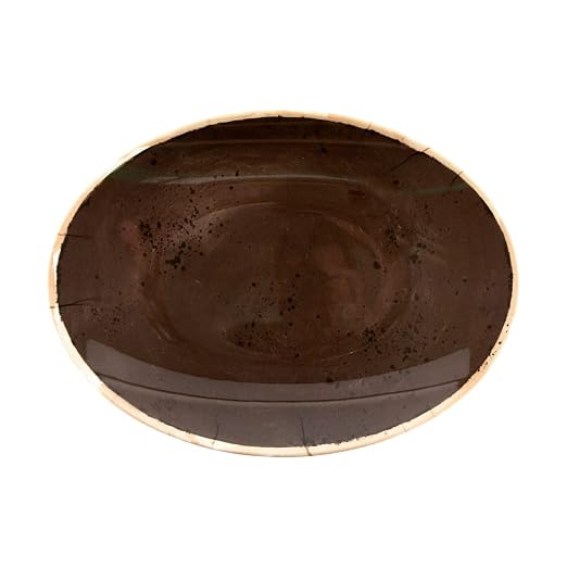 G.E.T. OP-1813-PCF Heavy-Duty Shatterproof Plastic Oval Melamine Serving Platter - Image 2
