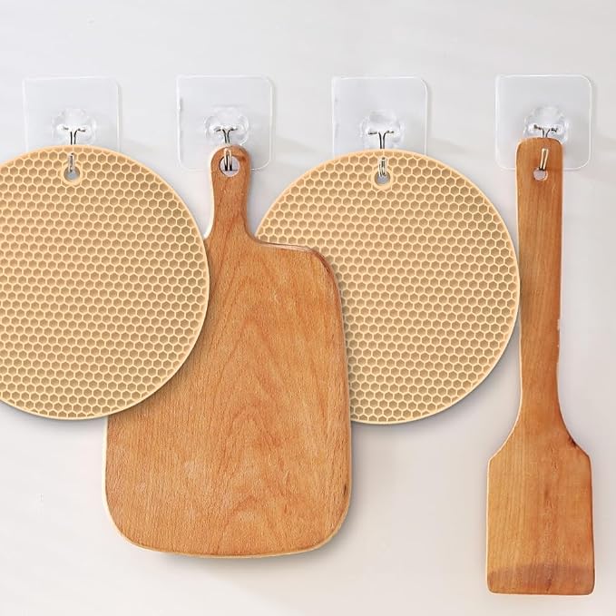 homEdge Silicone Trivets Mat, 6 Packs Multipurpose Non Slip Heat Resistant Pot - Image 5