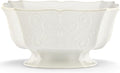 Lenox French Perle White Stoneware Centerpiece Serving Bowl | dishwasher safe by Lenox