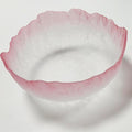 Glass Bowl for Salad Candy Fruit Serving, Decorative Bowl, Dish-Pink 6.5" | by SYXLTSH