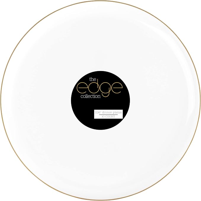 White Plastic Party Plates by PLASTICPRO