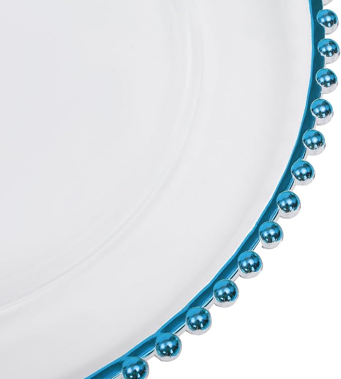 25 Pack Reusable Plastic Clear Charger Plates, 13 Inch Charger Plates - Image 5