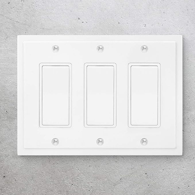 Modern Edge Decorative Wall Plate Switch Plate Outlet Cover, Durable Solid Zinc - Image 2